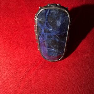 Blue Stone Silver Ring